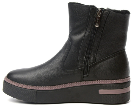 ЖЕНСКИЕ БОТИНКИ НАТУРАЛЬНАЯ КОЖА+ДУБЛЕНКА / НАТУРАЛЬНЫЙ МЕХ GUGU ГЕРМАНИЯ