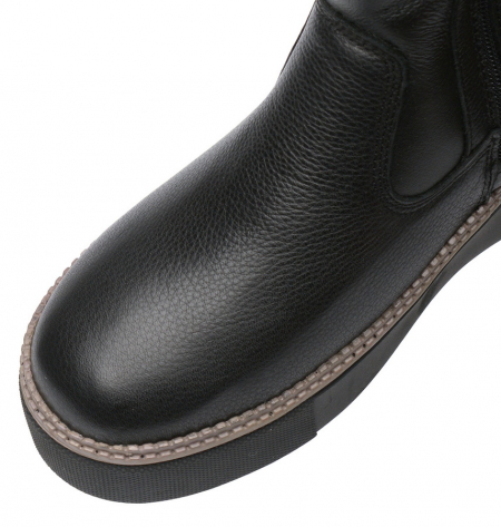 ЖЕНСКИЕ БОТИНКИ НАТУРАЛЬНАЯ КОЖА+ДУБЛЕНКА / НАТУРАЛЬНЫЙ МЕХ GUGU ГЕРМАНИЯ