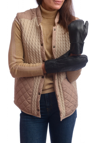 ЖЕНСКИЕ ВАРЕЖКИ ДУБЛЁНКА / МУТОН M=7,5,L=8, XL=8,5