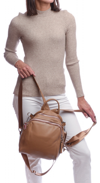 ЖЕНСКАЯ СУМКА-РЮКЗАК НАТУРАЛЬНАЯ КОЖА KIKILOK КОРЕЯ