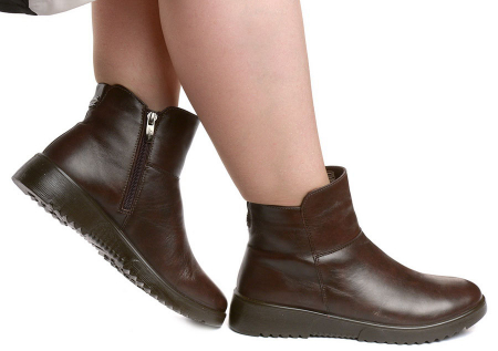 ЖЕНСКИЕ БОТИНКИ НАТУРАЛЬНАЯ КОЖА / ШЕРСТЬ МАРКО БЕЛАРУСЬ