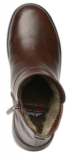 ЖЕНСКИЕ БОТИНКИ НАТУРАЛЬНАЯ КОЖА / ШЕРСТЬ МАРКО БЕЛАРУСЬ