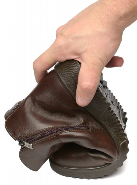 ЖЕНСКИЕ БОТИНКИ НАТУРАЛЬНАЯ КОЖА / ШЕРСТЬ МАРКО БЕЛАРУСЬ