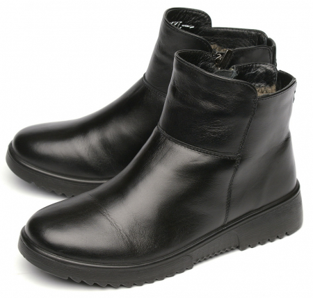 ЖЕНСКИЕ БОТИНКИ НАТУРАЛЬНАЯ КОЖА / ШЕРСТЬ МАРКО БЕЛАРУСЬ