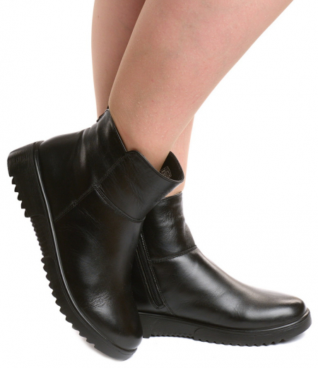 ЖЕНСКИЕ БОТИНКИ НАТУРАЛЬНАЯ КОЖА / ШЕРСТЬ МАРКО БЕЛАРУСЬ