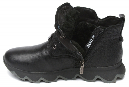 ЖЕНСКИЕ БОТИНКИ НАТУРАЛЬНАЯ КОЖА НАТУРАЛЬНЫЙ МЕХ GUGU ГЕРМАНИЯ