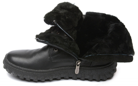 ЖЕНСКИЕ БОТИНКИ НАТУРАЛЬНАЯ КОЖА НАТУРАЛЬНЫЙ МЕХ GUGU ГЕРМАНИЯ