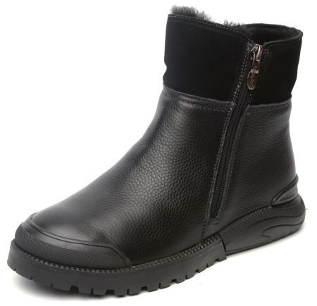 ЖЕНСКИЕ БОТИНКИ НАТУРАЛЬНАЯ КОЖА НАТУРАЛЬНЫЙ МЕХ GUGU ГЕРМАНИЯ