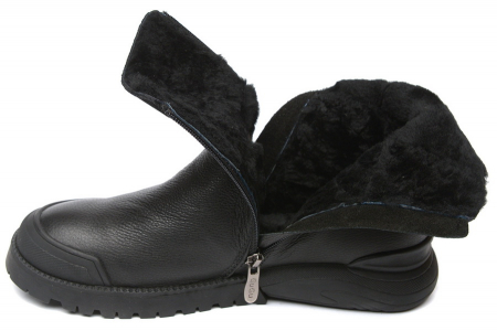 ЖЕНСКИЕ БОТИНКИ НАТУРАЛЬНАЯ КОЖА НАТУРАЛЬНЫЙ МЕХ GUGU ГЕРМАНИЯ