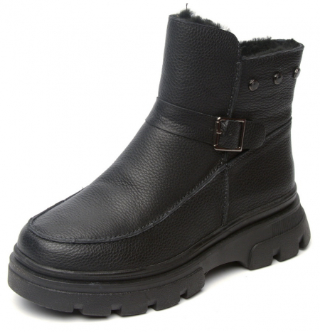 ЖЕНСКИЕ БОТИНКИ НАТУРАЛЬНАЯ КОЖА НАТУРАЛЬНЫЙ МЕХ GUGU ГЕРМАНИЯ