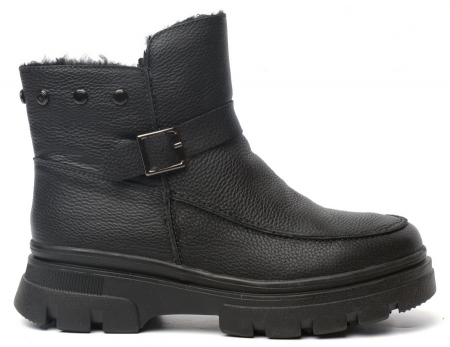 ЖЕНСКИЕ БОТИНКИ НАТУРАЛЬНАЯ КОЖА НАТУРАЛЬНЫЙ МЕХ GUGU ГЕРМАНИЯ