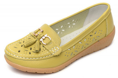 ЖЕНСКИЕ МОКАСИНЫ НАТУРАЛЬНАЯ КОЖА BINIFOOT/BNF ТАЙВАНЬ