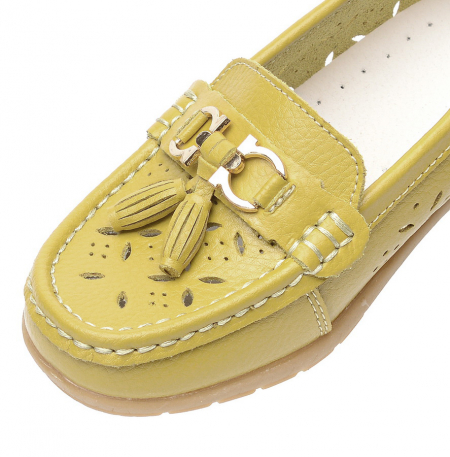 ЖЕНСКИЕ МОКАСИНЫ НАТУРАЛЬНАЯ КОЖА BINIFOOT/BNF ТАЙВАНЬ