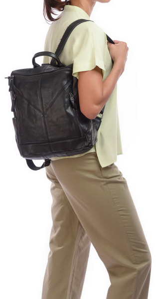 РЮКЗАК НАТУРАЛЬНАЯ КОЖА KIKILOK КОРЕЯ