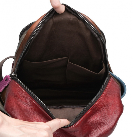 ЖЕНСКИЙ РЮКЗАК НАТУРАЛЬНАЯ КОЖА KIKILOK КОРЕЯ