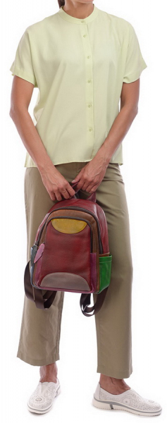 ЖЕНСКИЙ РЮКЗАК НАТУРАЛЬНАЯ КОЖА KIKILOK КОРЕЯ