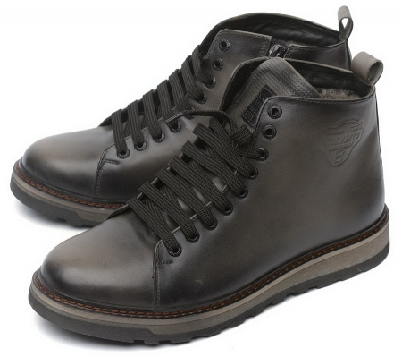 МУЖСКИЕ БОТИНКИ НАТУРАЛЬНАЯ КОЖА / ШЕРСТЬ CORVETTO