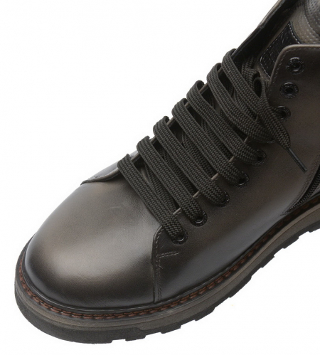 МУЖСКИЕ БОТИНКИ НАТУРАЛЬНАЯ КОЖА / ШЕРСТЬ CORVETTO