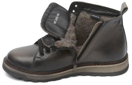 МУЖСКИЕ БОТИНКИ НАТУРАЛЬНАЯ КОЖА / ШЕРСТЬ CORVETTO