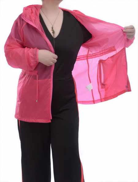 ВЕТРОВКА ЖЕНСКАЯ УДЛИНЕННАЯ  XL(46)-8XL(60) HONG KONG