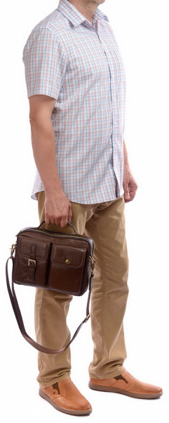 МУЖСКАЯ СУМКА НАТУРАЛЬНАЯ КОЖА CORVETTO