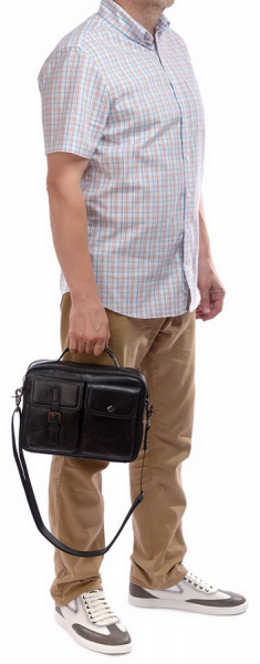 МУЖСКАЯ СУМКА НАТУРАЛЬНАЯ КОЖА CORVETTO