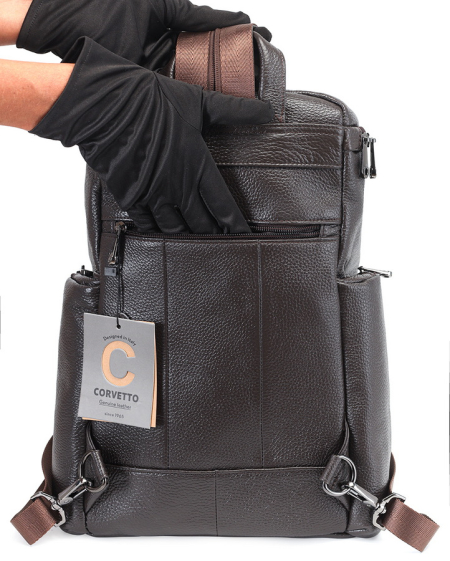 РЮКЗАК НАТУРАЛЬНАЯ КОЖА CORVETTO