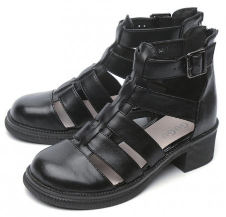 ЖЕНСКИЕ БОСОНОЖКИ КОМПОЗИЦИОННАЯ КОЖА GUGU ГЕРМАНИЯ