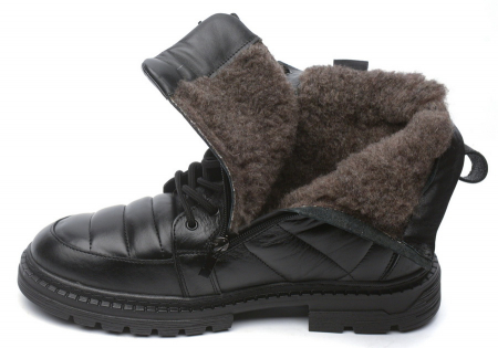 МУЖСКИЕ БОТИНКИ НАТУРАЛЬНАЯ КОЖА / ШЕРСТЬ CORVETTO