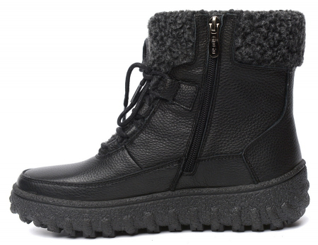 ЖЕНСКИЕ БОТИНКИ НАТУРАЛЬНАЯ КОЖА НАТУРАЛЬНЫЙ МЕХ GUGU ГЕРМАНИЯ