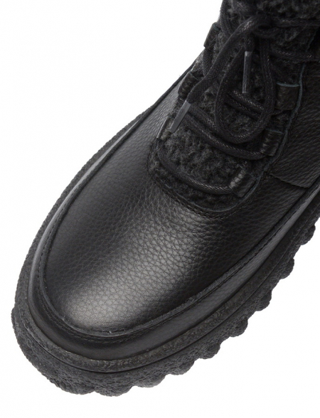 ЖЕНСКИЕ БОТИНКИ НАТУРАЛЬНАЯ КОЖА НАТУРАЛЬНЫЙ МЕХ GUGU ГЕРМАНИЯ