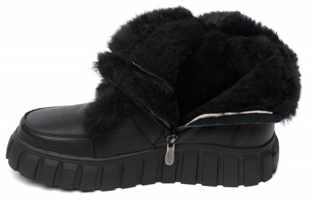 ЖЕНСКИЕ БОТИНКИ НАТУРАЛЬНАЯ КОЖА/ НАТУРАЛЬНЫЙ МЕХ GUGU ГЕРМАНИЯ