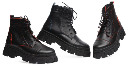 ЖЕНСКИЕ БОТИНКИ НАТУРАЛЬНАЯ КОЖА / НАТУРАЛЬНЫЙ МЕХ CORVETTO ИТАЛИЯ