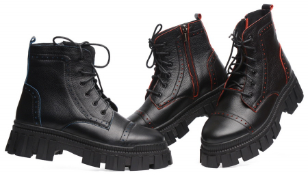 ЖЕНСКИЕ БОТИНКИ НАТУРАЛЬНАЯ КОЖА / НАТУРАЛЬНЫЙ МЕХ CORVETTO ИТАЛИЯ