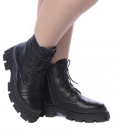 ЖЕНСКИЕ БОТИНКИ НАТУРАЛЬНАЯ КОЖА / НАТУРАЛЬНЫЙ МЕХ CORVETTO ИТАЛИЯ