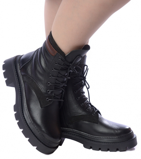 ЖЕНСКИЕ БОТИНКИ НАТУРАЛЬНАЯ КОЖА / НАТУРАЛЬНЫЙ МЕХ CORVETTO ИТАЛИЯ