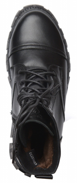 ЖЕНСКИЕ БОТИНКИ НАТУРАЛЬНАЯ КОЖА / НАТУРАЛЬНЫЙ МЕХ CORVETTO ИТАЛИЯ