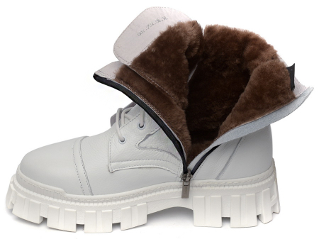 ЖЕНСКИЕ БОТИНКИ НАТУРАЛЬНАЯ КОЖА / НАТУРАЛЬНЫЙ МЕХ CORVETTO ИТАЛИЯ