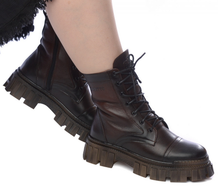 ЖЕНСКИЕ БОТИНКИ НАТУРАЛЬНАЯ КОЖА / НАТУРАЛЬНЫЙ МЕХ CORVETTO ИТАЛИЯ