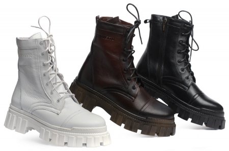 ЖЕНСКИЕ БОТИНКИ НАТУРАЛЬНАЯ КОЖА / НАТУРАЛЬНЫЙ МЕХ CORVETTO ИТАЛИЯ