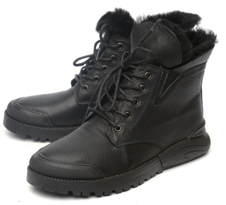 ЖЕНСКИЕ БОТИНКИ НАТУРАЛЬНАЯ КОЖА НАТУРАЛЬНЫЙ МЕХ GUGU ГЕРМАНИЯ