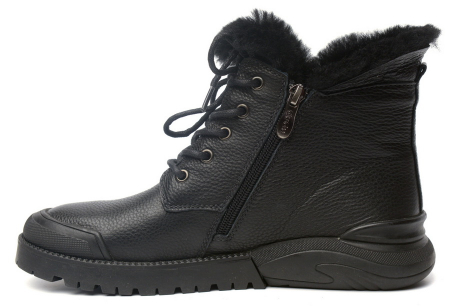 ЖЕНСКИЕ БОТИНКИ НАТУРАЛЬНАЯ КОЖА НАТУРАЛЬНЫЙ МЕХ GUGU ГЕРМАНИЯ