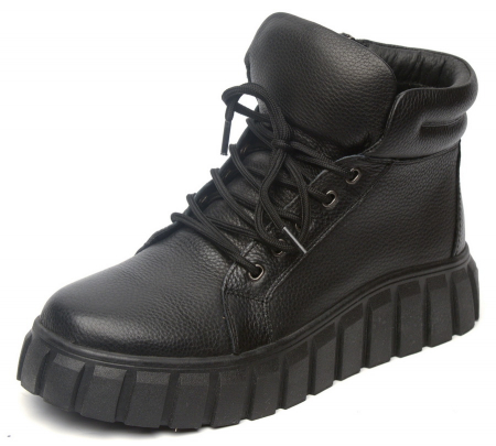 ЖЕНСКИЕ БОТИНКИ НАТУРАЛЬНАЯ КОЖА /НАТУРАЛЬНЫЙ МЕХ GUGU ГЕРМАНИЯ