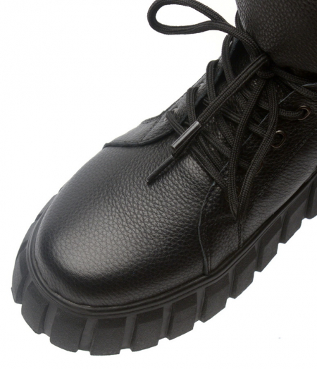 ЖЕНСКИЕ БОТИНКИ НАТУРАЛЬНАЯ КОЖА /НАТУРАЛЬНЫЙ МЕХ GUGU ГЕРМАНИЯ