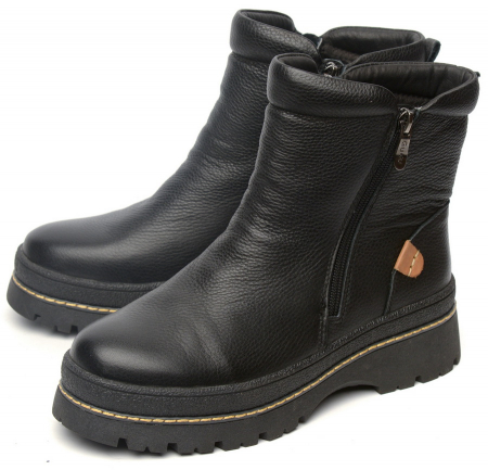 ЖЕНСКИЕ БОТИНКИ НАТУРАЛЬНАЯ КОЖА НАТУРАЛЬНЫЙ МЕХ GUGU ГЕРМАНИЯ