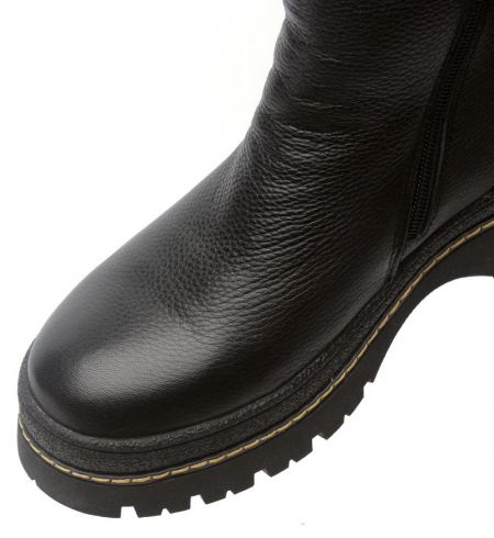 ЖЕНСКИЕ БОТИНКИ НАТУРАЛЬНАЯ КОЖА НАТУРАЛЬНЫЙ МЕХ GUGU ГЕРМАНИЯ