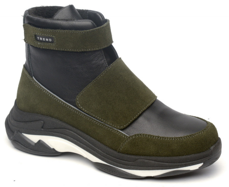 ЖЕНСКИЕ БОТИНКИ ПОЛУСПОРТИВНЫЕ НАТУРАЛЬНАЯ КОЖА + ВЕЛЮР / БАЙКА МАРКО БЕЛАРУСЬ