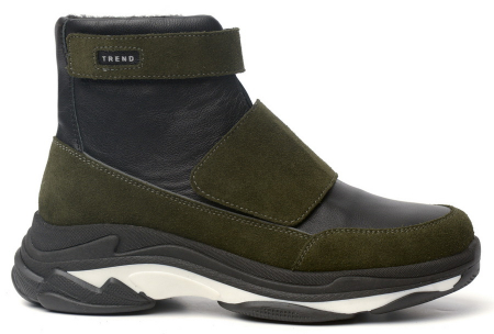 ЖЕНСКИЕ БОТИНКИ ПОЛУСПОРТИВНЫЕ НАТУРАЛЬНАЯ КОЖА + ВЕЛЮР / БАЙКА МАРКО БЕЛАРУСЬ