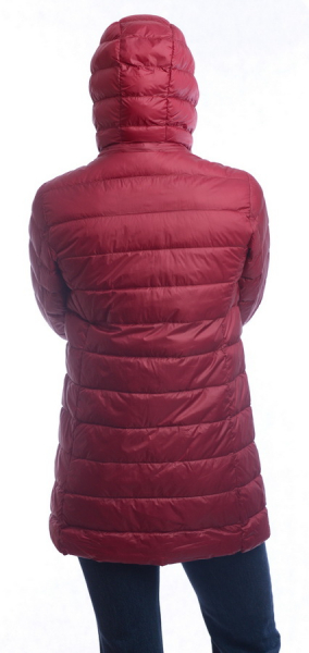 ЖЕНСКАЯ УЛЬТРАЛЁГКАЯ ПУХОВАЯ КУРТКА ДЛИННАЯ  L(42)-7XL(56) BINIFOOT/BNF