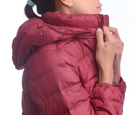 ЖЕНСКАЯ УЛЬТРАЛЁГКАЯ ПУХОВАЯ КУРТКА ДЛИННАЯ  L(42)-7XL(56) BINIFOOT/BNF